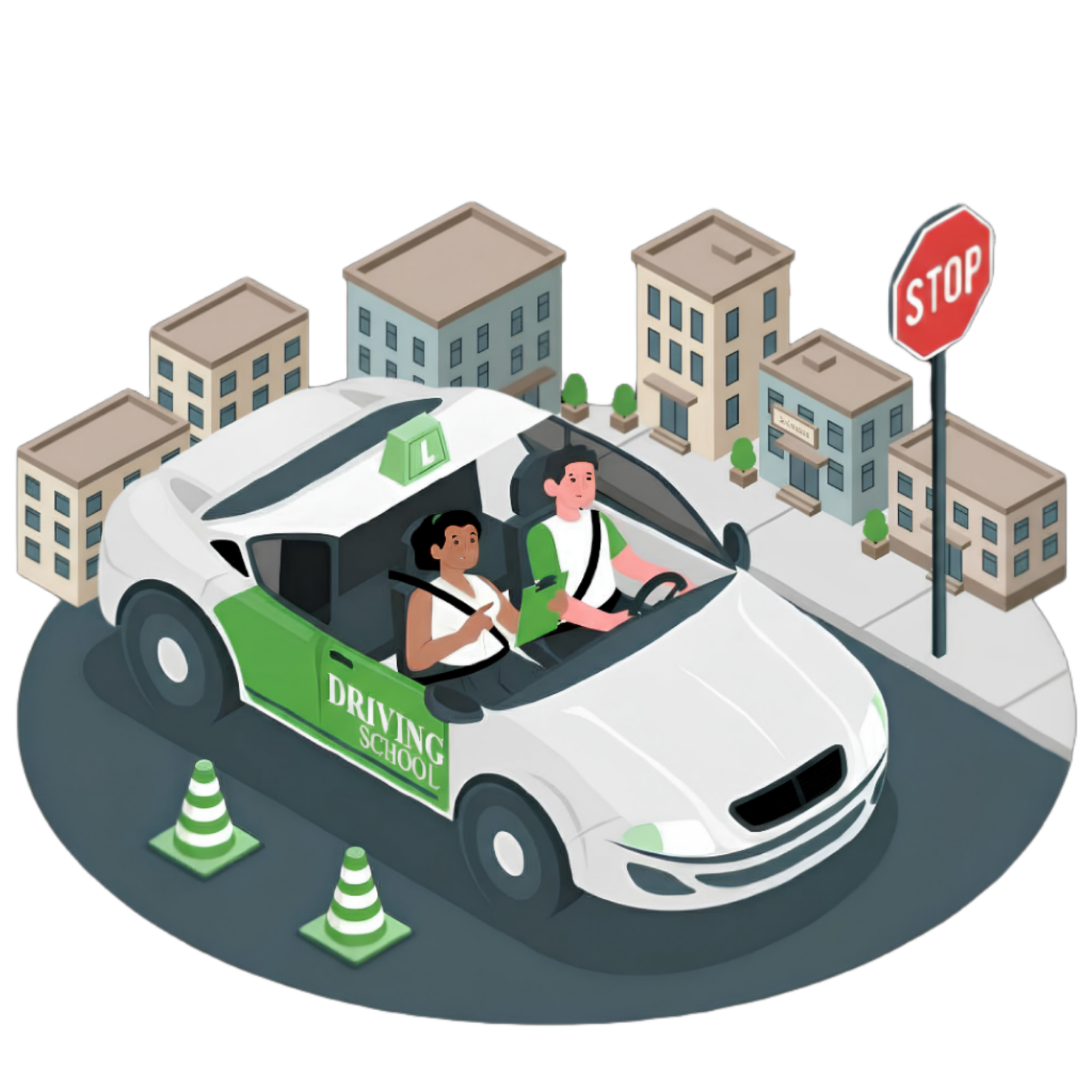 Voiture d'auto-école